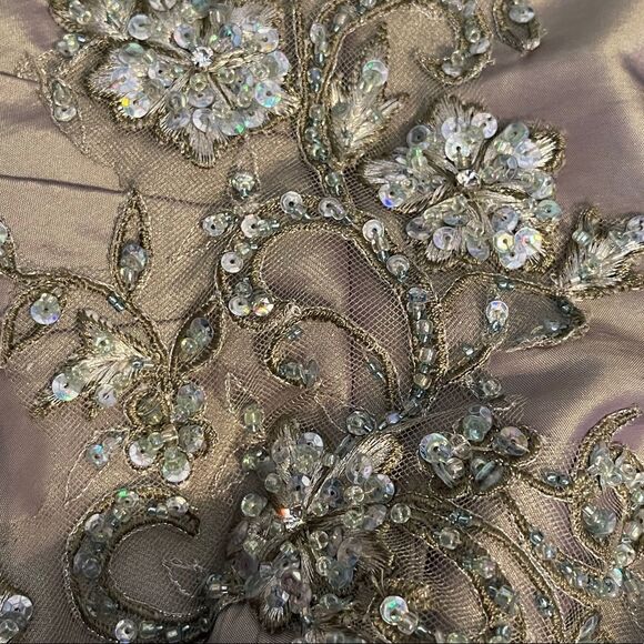 Designer Formal Dress in‎ Pewter - Picture 2 of 9